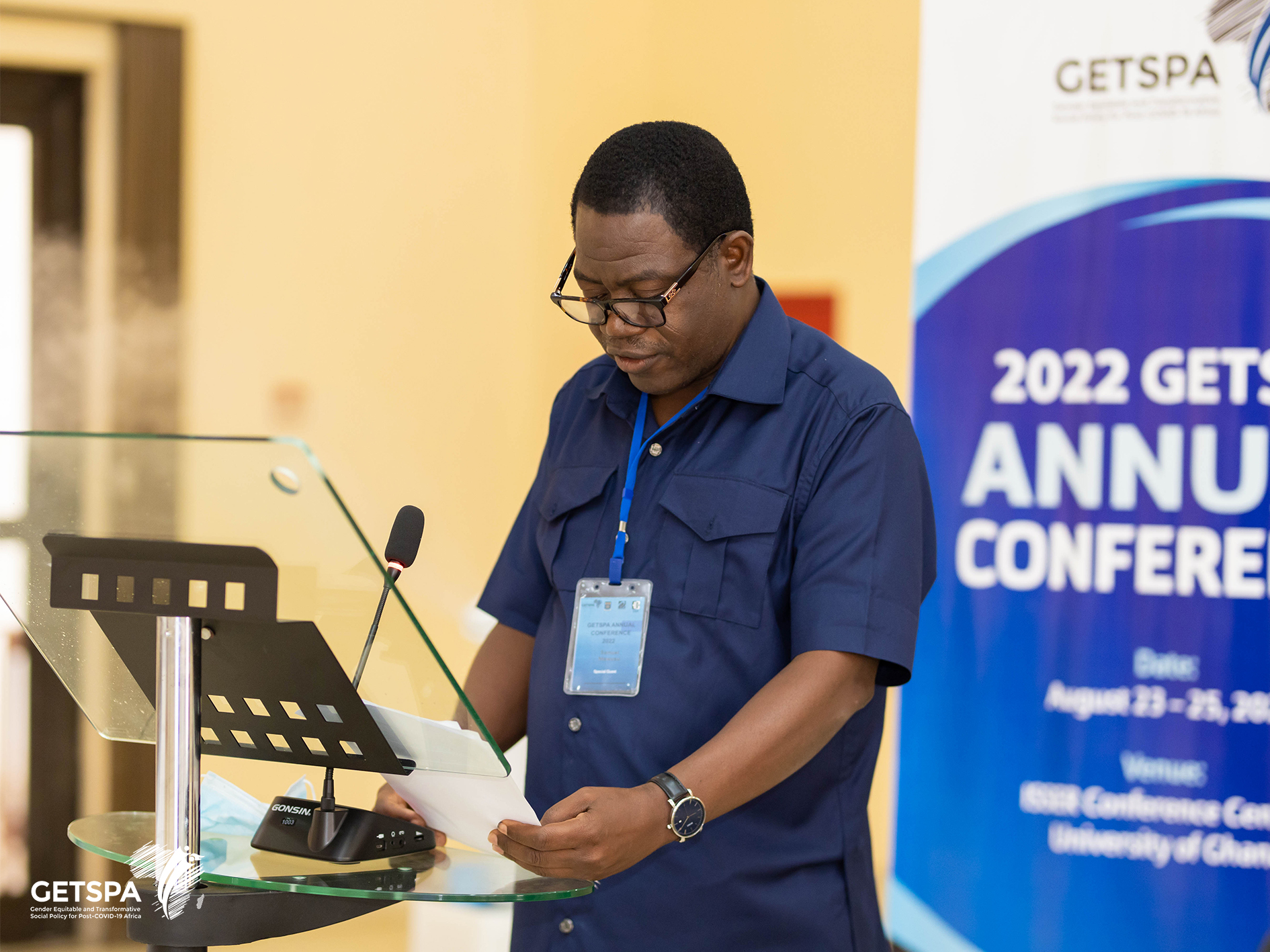 Prof. Ntewusu spoke at the event and moderated some sessions.